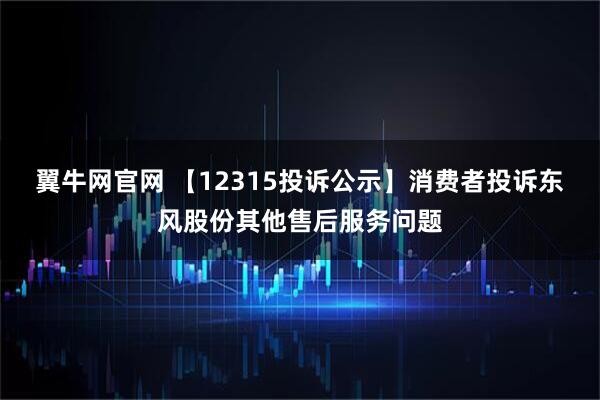 翼牛网官网 【12315投诉公示】消费者投诉东风股份其他售后服务问题